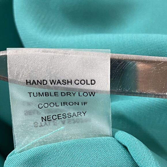 Sugar Lips Festival Breeze Skirt Aqua Color Fringe High Low Stretch NEW Size M - Picture 8 of 11